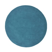 Ковер Круглый из хлопковой ткани  Renzo большая модель диаметр 120 см синий LA REDOUTE INTERIEURS  фото, kupilegko.ru